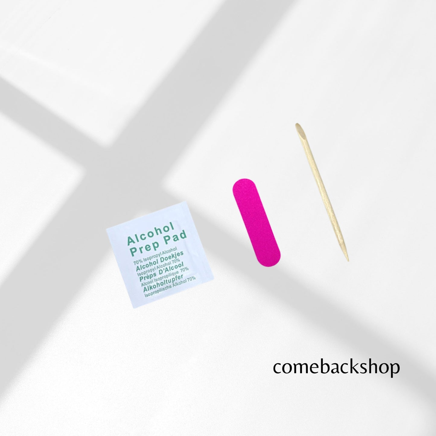 Professional Nail Art Tips Set,Alcohol Prep Pad,Nail Care Sticks( 10 PACK)