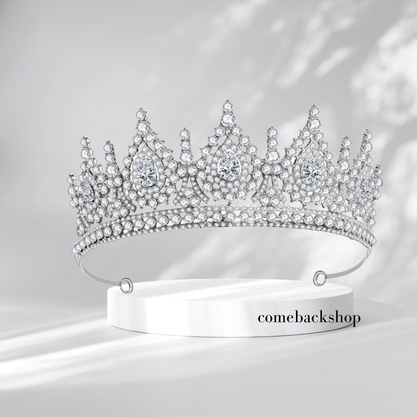 Queen Crown for Women,Wedding Tiara for Bride,Princess Tiara,Quinceanera Pageant Crown Diadem,Crystal Headpiece for Birthday Prom,Silver
