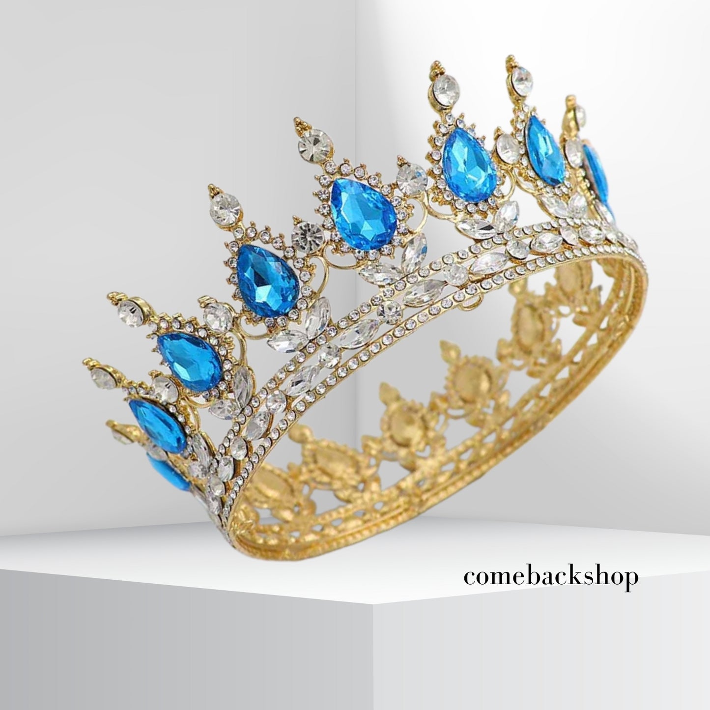 Queen Crown Rhinestone Wedding Crowns and Tiaras for Women Costume Party Hair Accessories Princess Birthday Crown Crystal Bridal Crown