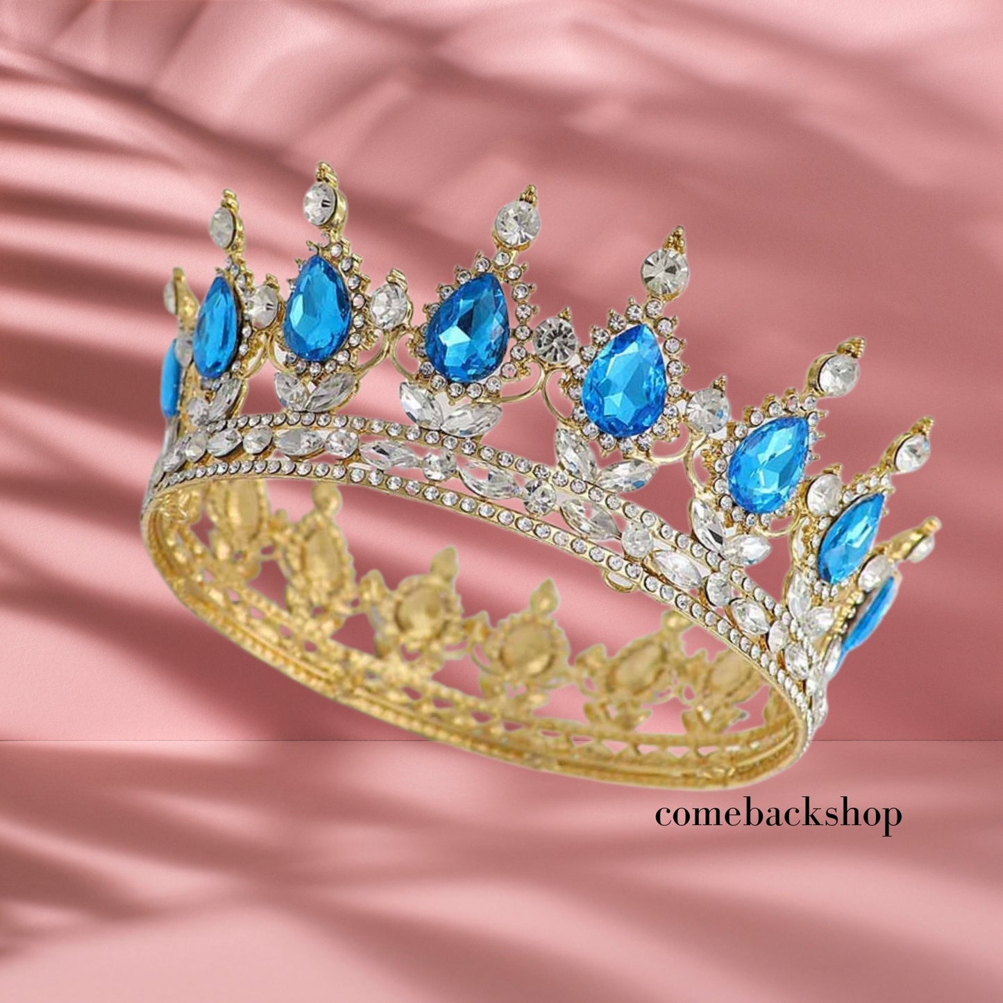 Queen Crown Rhinestone Wedding Crowns and Tiaras for Women Costume Party Hair Accessories Princess Birthday Crown Crystal Bridal Crown