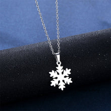 Load image into Gallery viewer, Dainty Snowflake Pendant Sparkle Thanksgiving Xmas Christmas Jewerly Gifts for Women Girls