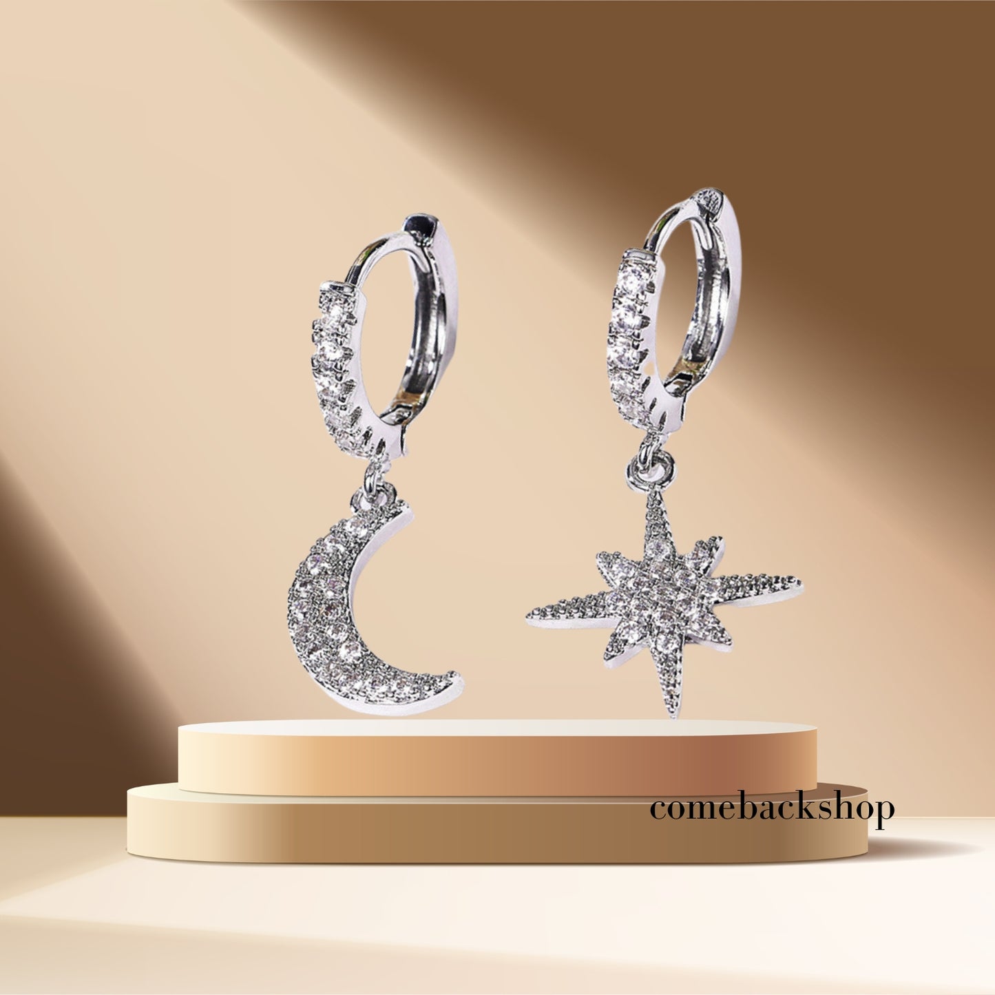 Moon Star Spike Lightning Evil Eye Dangle Huggie Drop Dangle Earrings Jewelry for Women