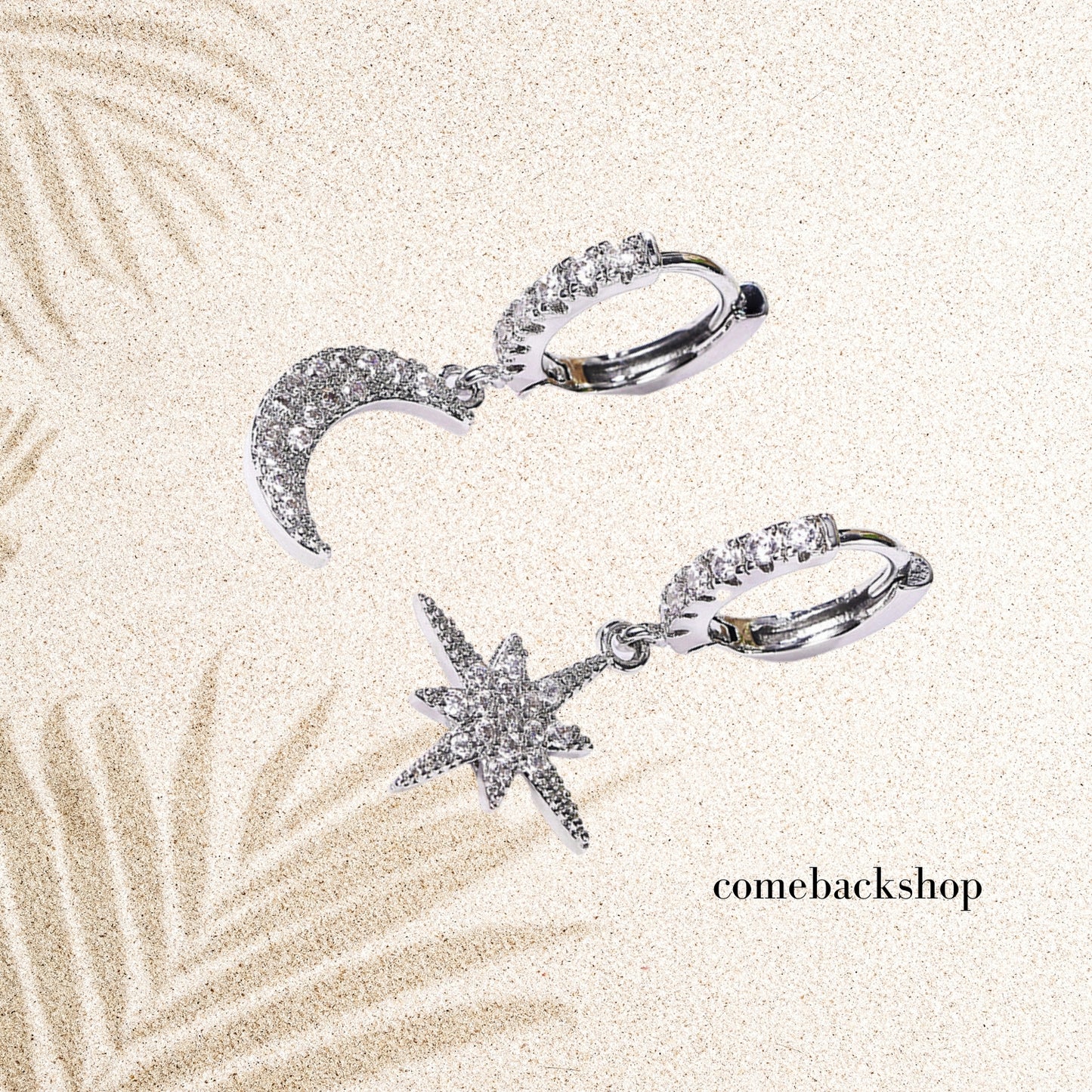 Moon Star Spike Lightning Evil Eye Dangle Huggie Drop Dangle Earrings Jewelry for Women