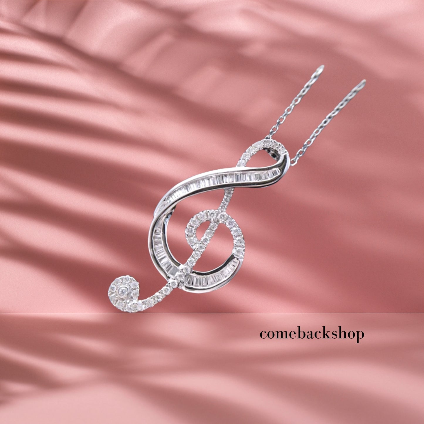 Women Girls Classic Treble Clef Music Pendant Necklace Musical Jewelry Graduation Gifts for Musician Music Student