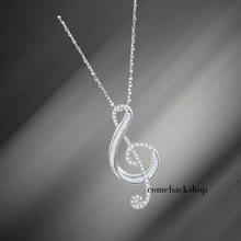 Load image into Gallery viewer, Women Girls Classic Treble Clef Music Pendant Necklace Musical Jewelry Graduation Gifts for Musician Music Student