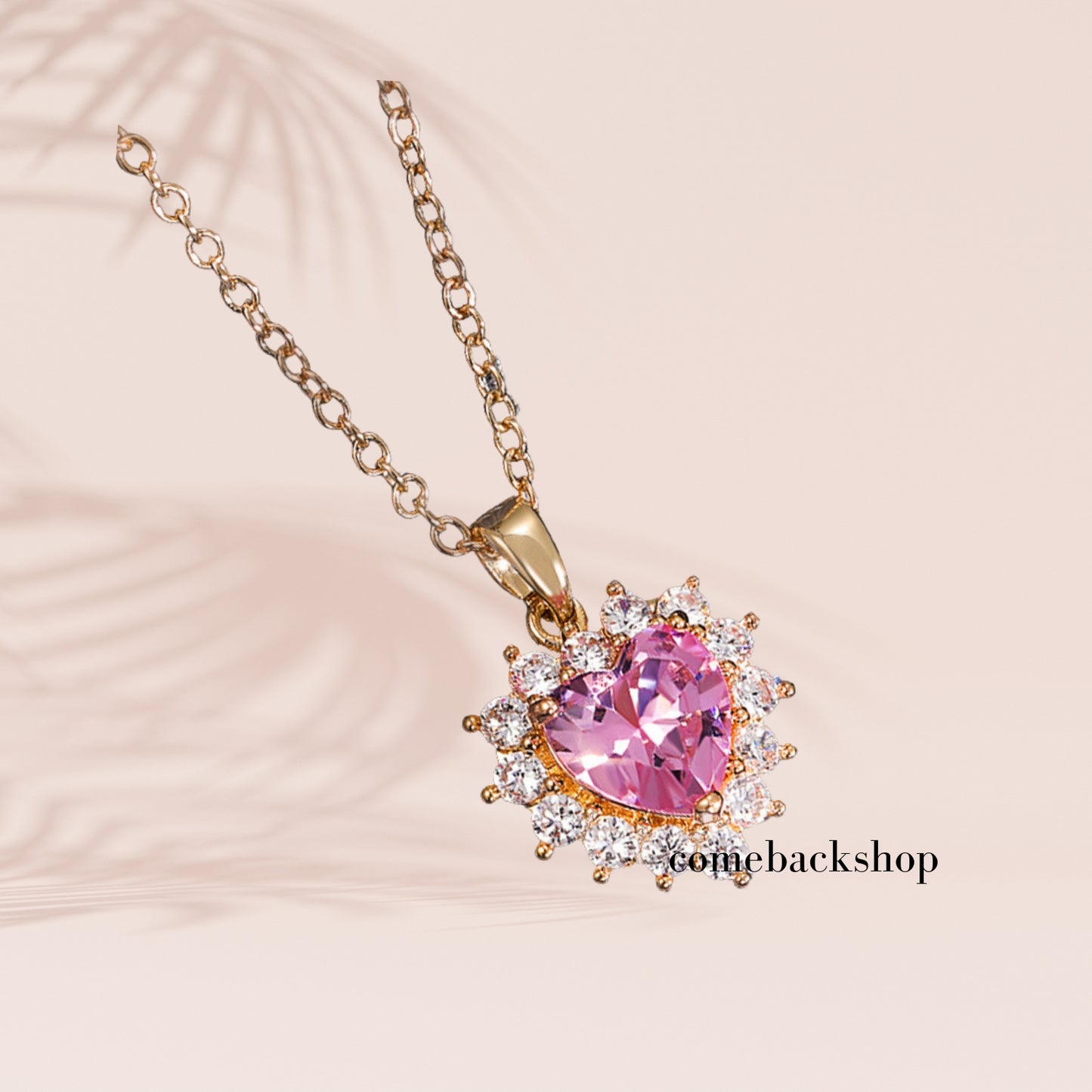 Heart Shape Forever Love Engraved Pendant Necklace With Birthstone , Jewelry Gifts For Her