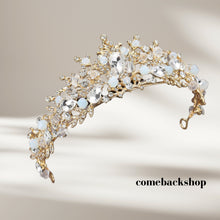 Load image into Gallery viewer, Crowns Flower Leaf Hairbands Brides Wedding Hair Accessories