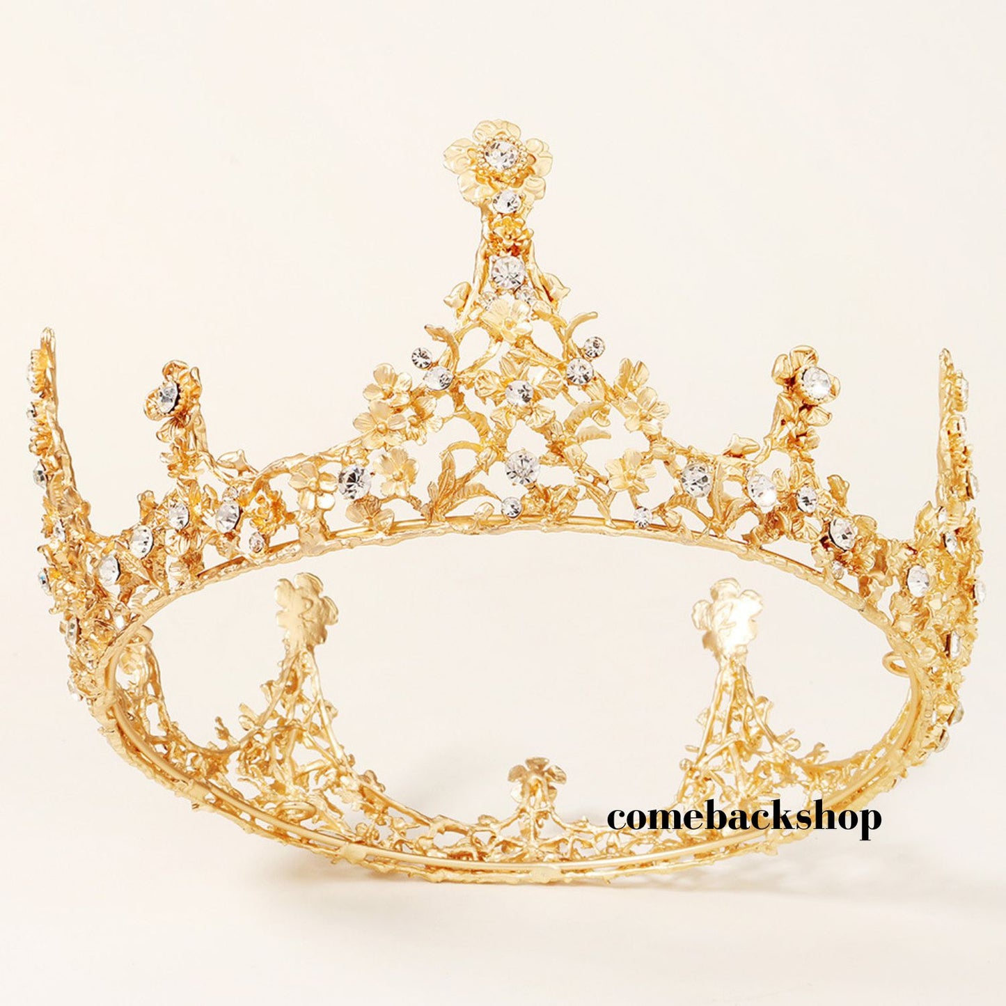 Wedding Tiara, Gold Floral Tiara, Rose Gold Bridal Tiara, Gold Bridal Crown, Rose Gold Leaf Crown, Silver Tiara, Tiaras For Wedding