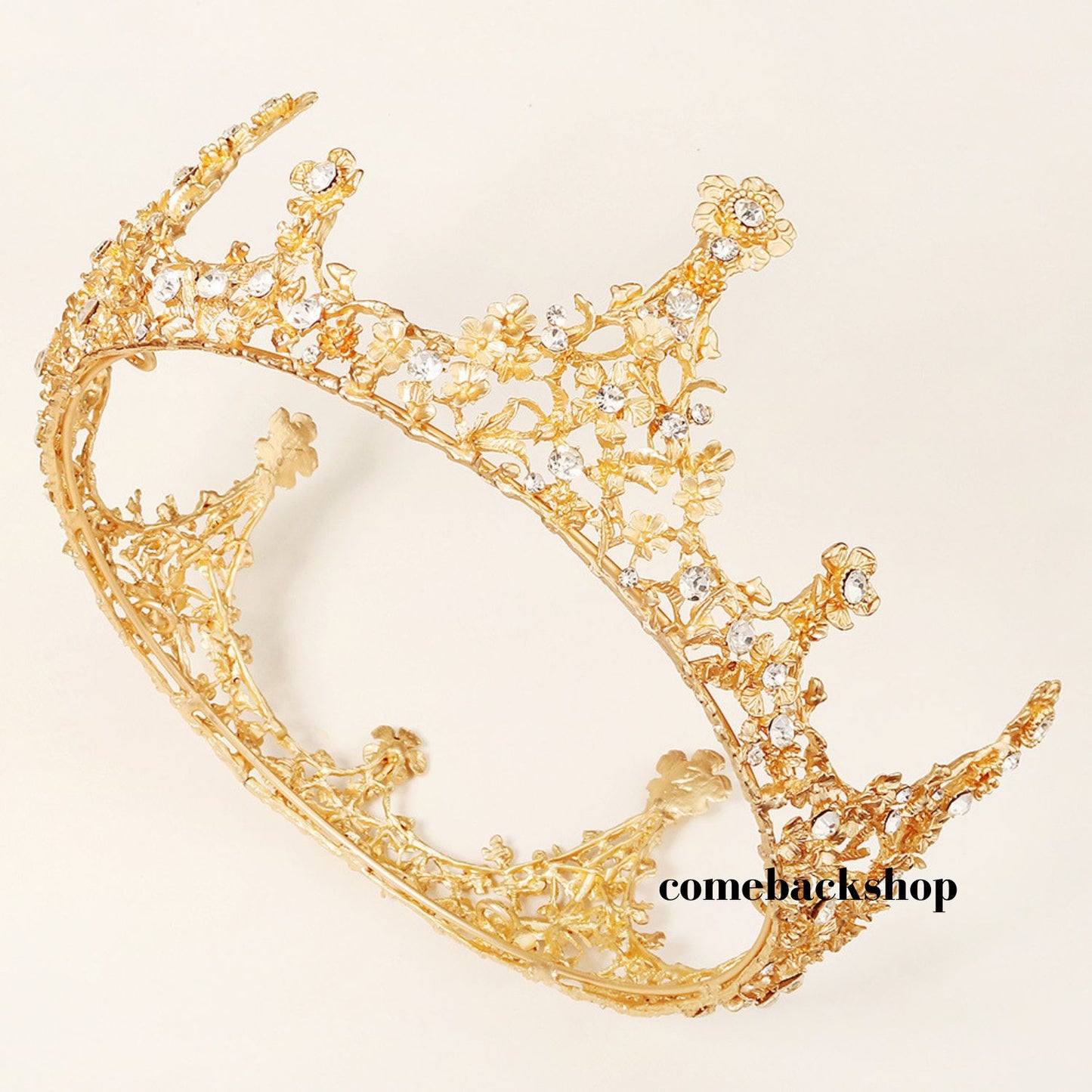 Wedding Tiara, Gold Floral Tiara, Rose Gold Bridal Tiara, Gold Bridal Crown, Rose Gold Leaf Crown, Silver Tiara, Tiaras For Wedding