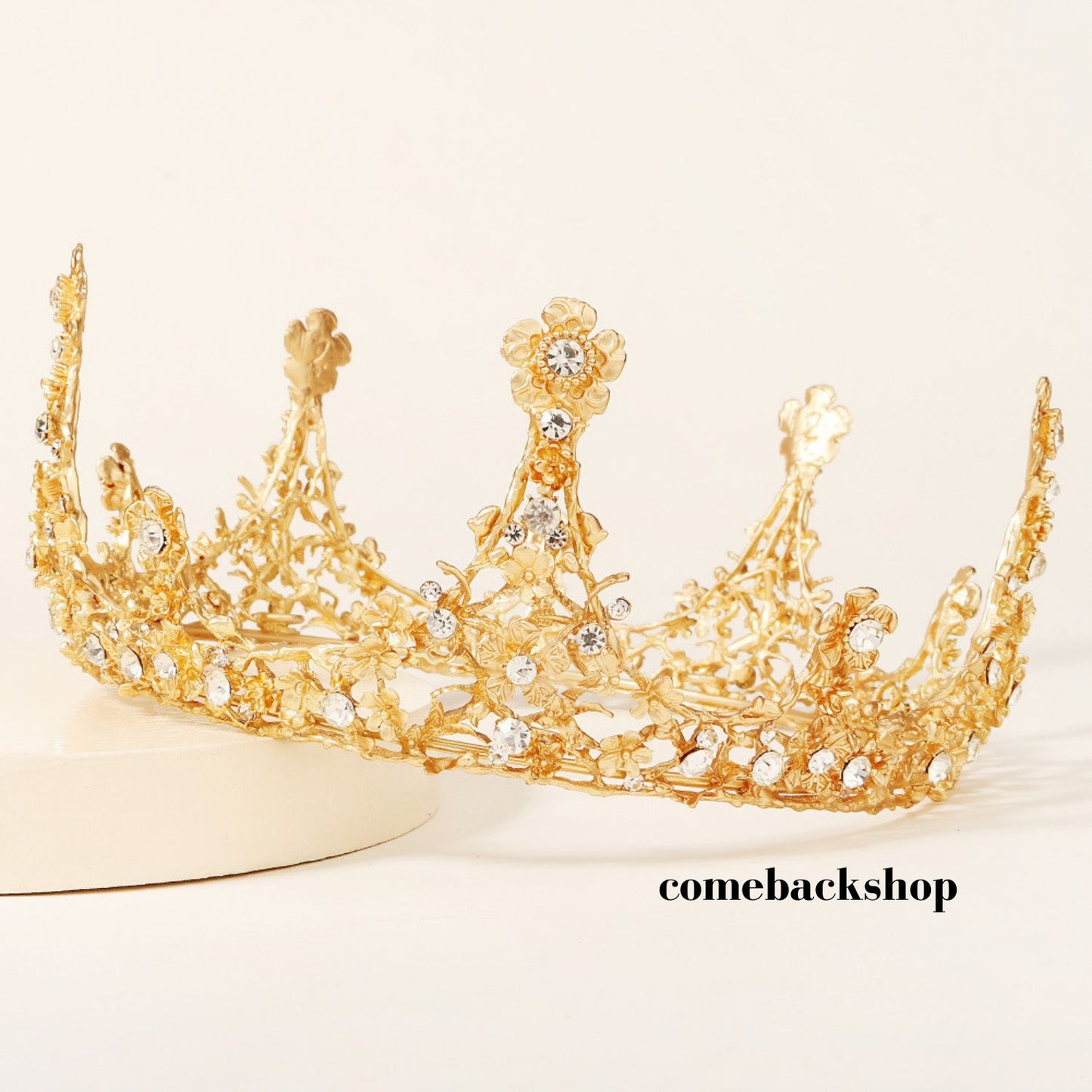 Wedding Tiara, Gold Floral Tiara, Rose Gold Bridal Tiara, Gold Bridal Crown, Rose Gold Leaf Crown, Silver Tiara, Tiaras For Wedding