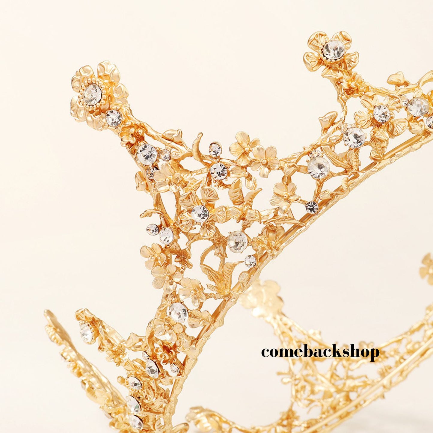 Wedding Tiara, Gold Floral Tiara, Rose Gold Bridal Tiara, Gold Bridal Crown, Rose Gold Leaf Crown, Silver Tiara, Tiaras For Wedding