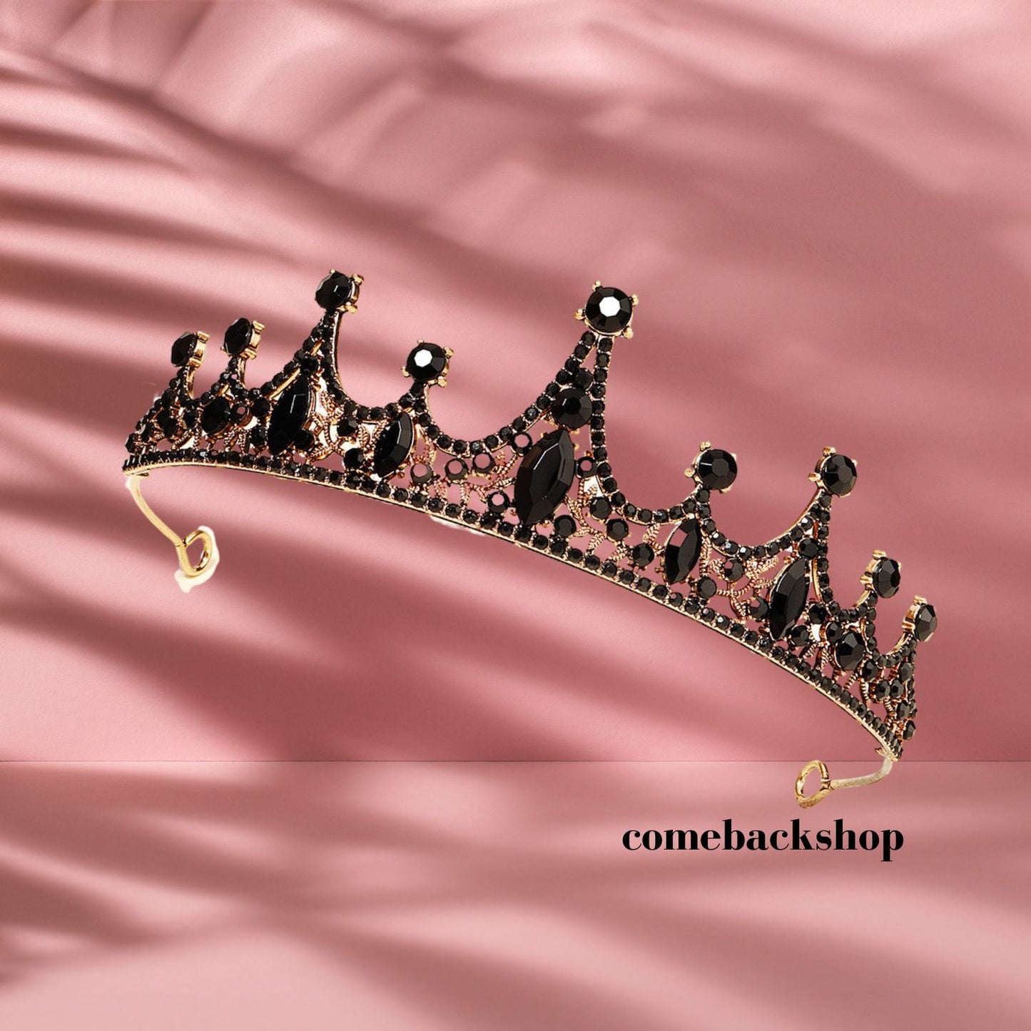 Vintage Wedding Crown Baroque Rhinestone Crystal Crown Bridal