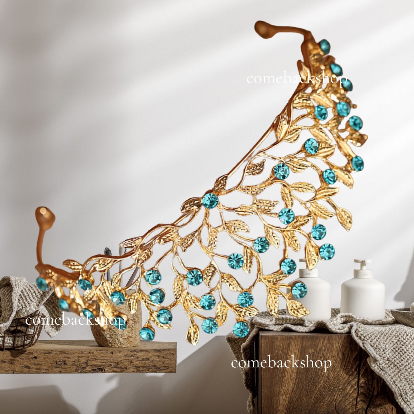 Tiara Crystal Crowns Rhinestone Crown Bride Bridal Wedding Birthday Party for Women