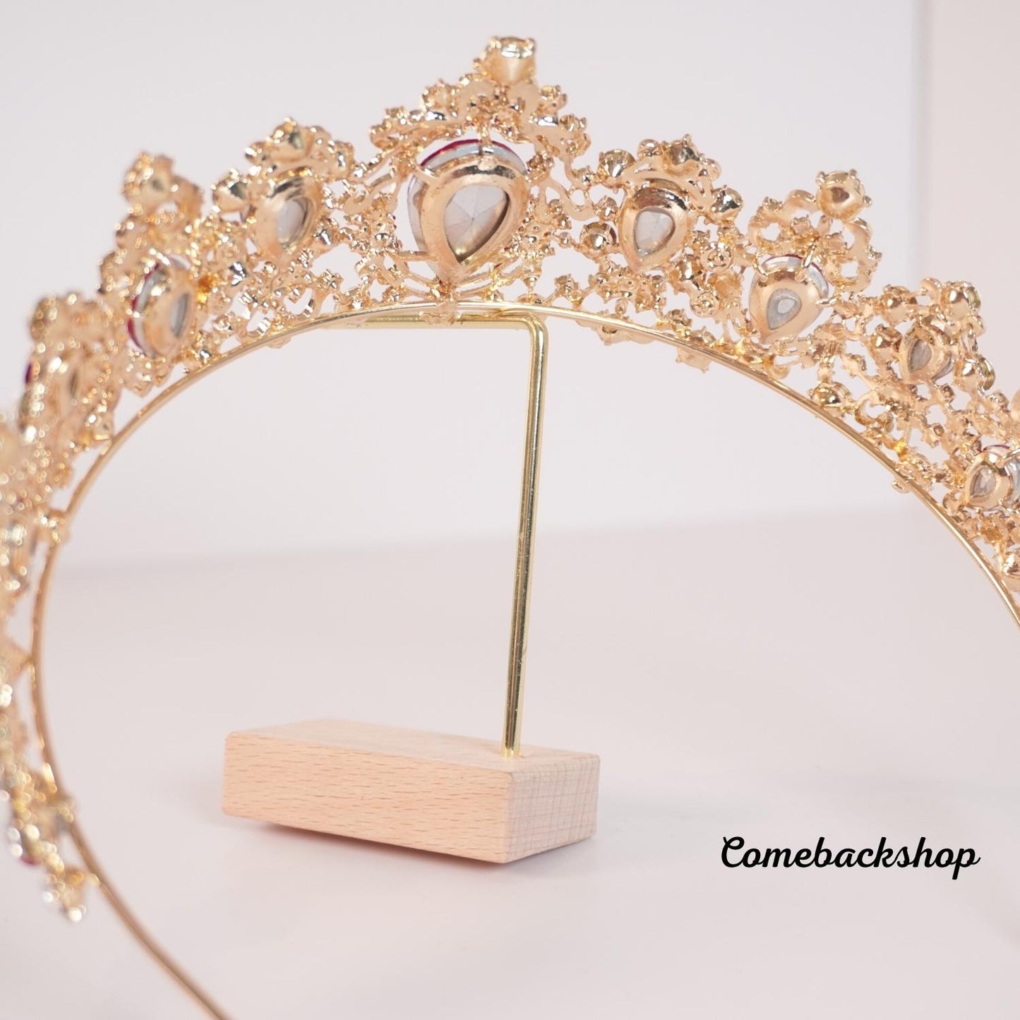 Red tiara crystal crown wedding headpiece bridal jewelry accessories