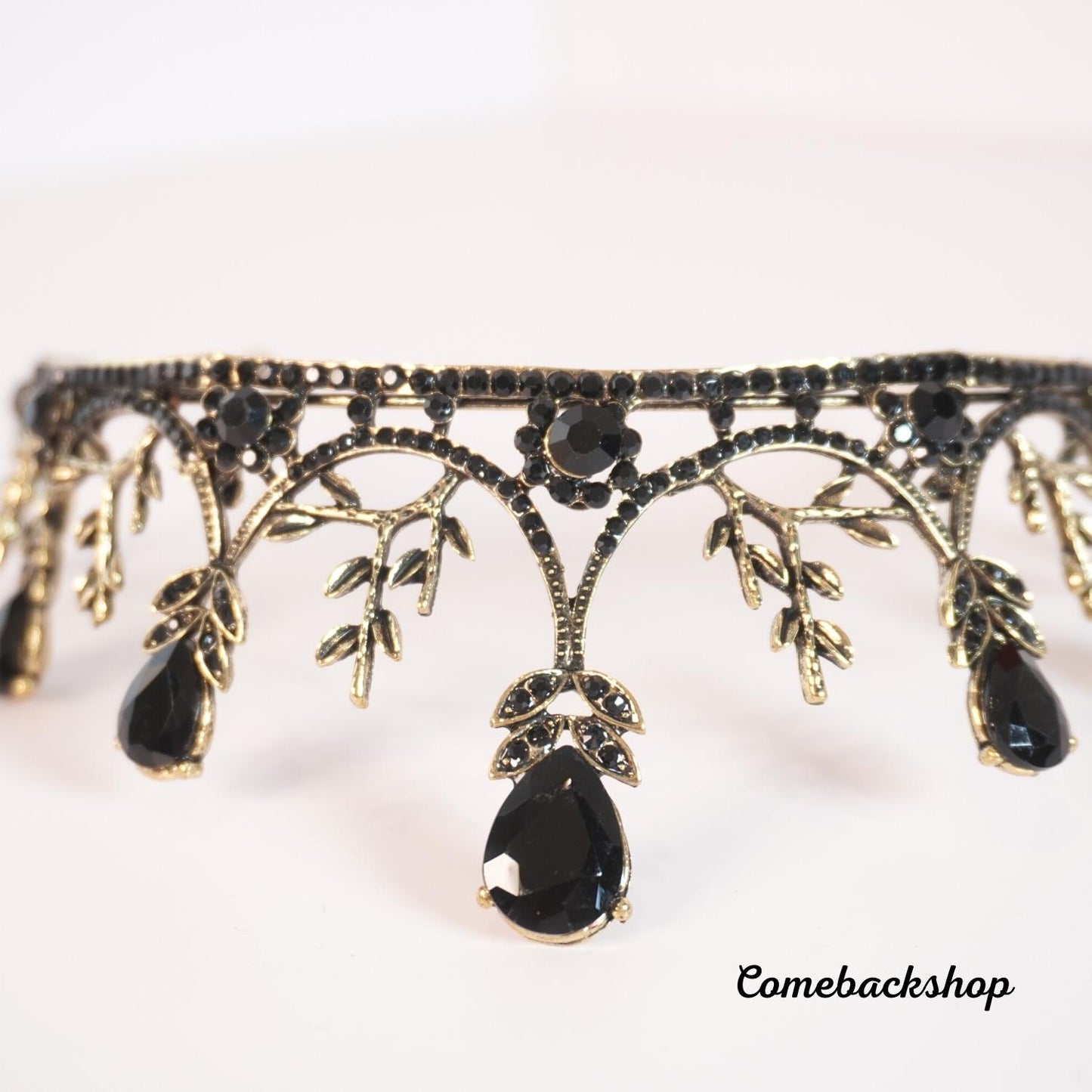 wedding crown bride tiaras and crowns fashion Gold Queen Crown Princess Headpiece Wedding Hair Jewelry Accessories,Swarovski,Black