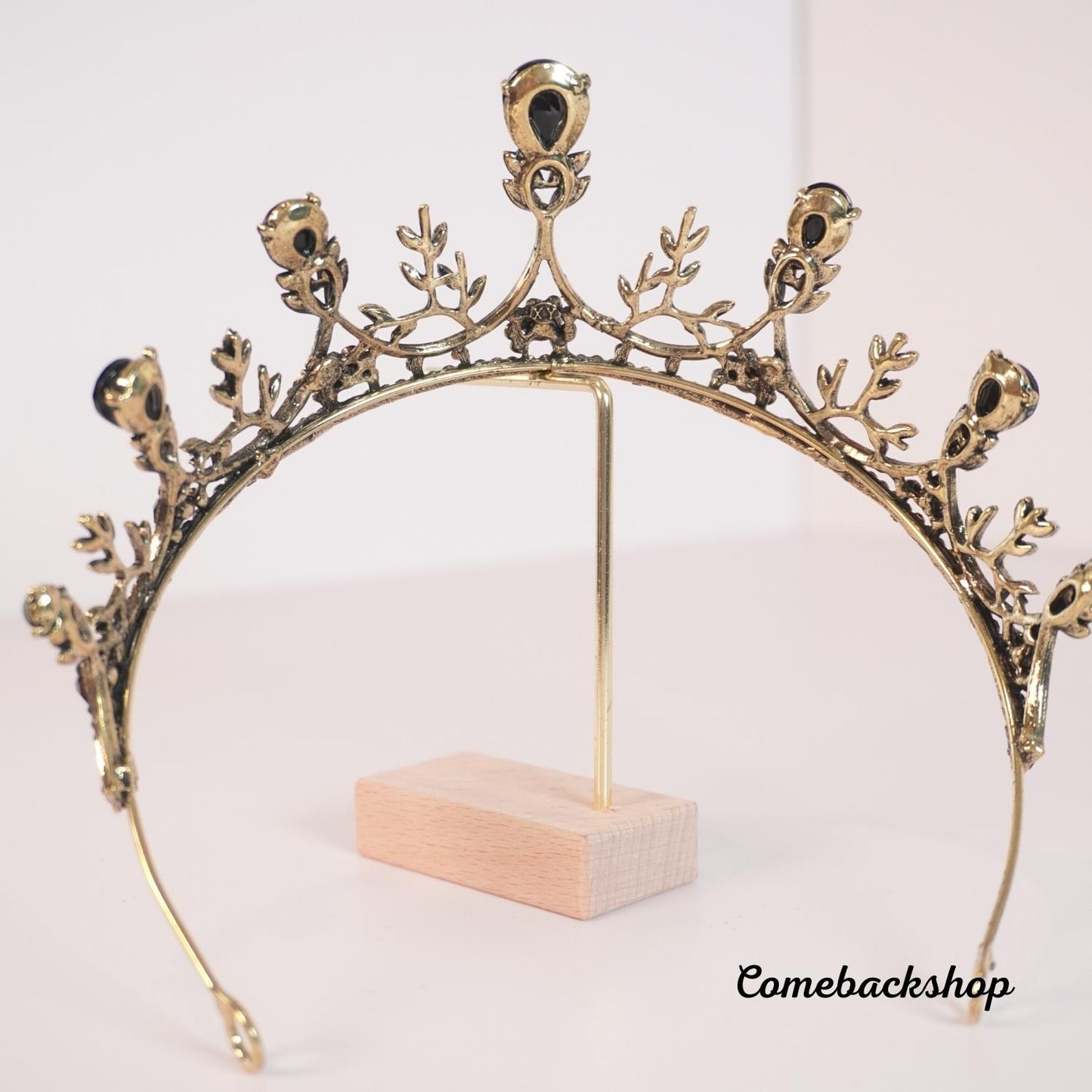 wedding crown bride tiaras and crowns fashion Gold Queen Crown Princess Headpiece Wedding Hair Jewelry Accessories,Swarovski,Black