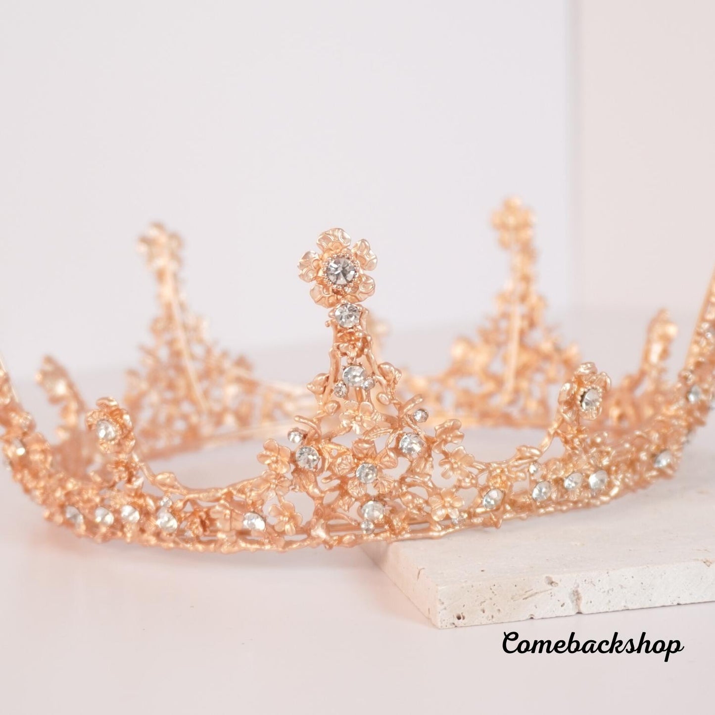 Wedding Tiara, Gold Floral Tiara, Rose Gold Bridal Tiara, Gold Bridal Crown, Rose Gold Leaf Crown, Silver Tiara, Tiaras For Wedding