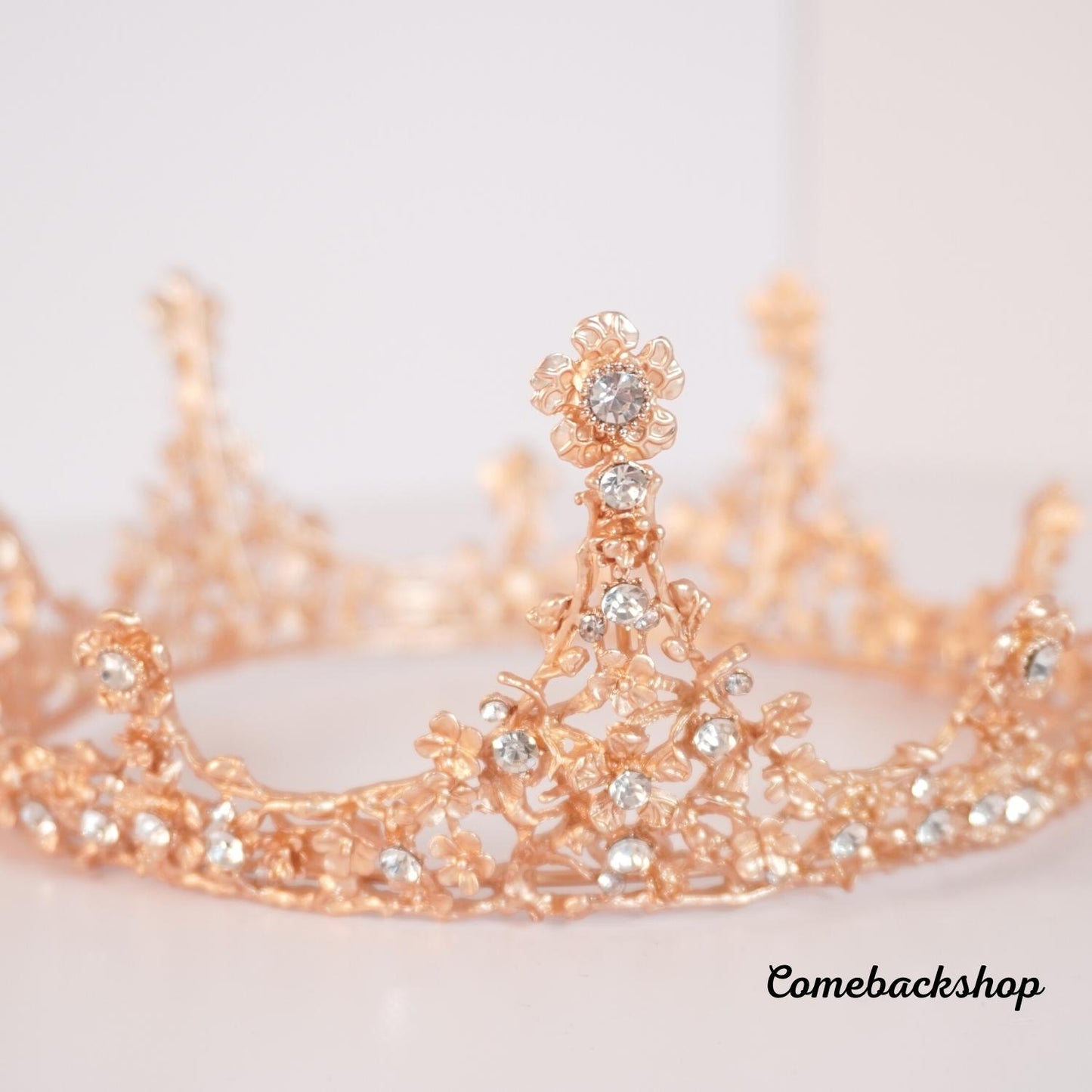 Wedding Tiara, Gold Floral Tiara, Rose Gold Bridal Tiara, Gold Bridal Crown, Rose Gold Leaf Crown, Silver Tiara, Tiaras For Wedding