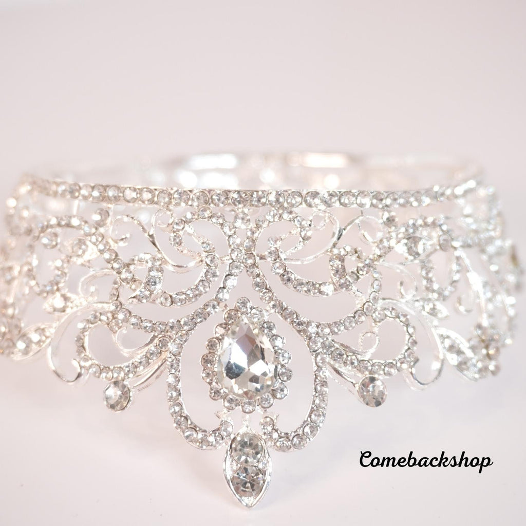 Brides Tiara Crystal Rhinestone Geometric Pageant Crown,birthday gift,paty crown,mini tiara headpiece