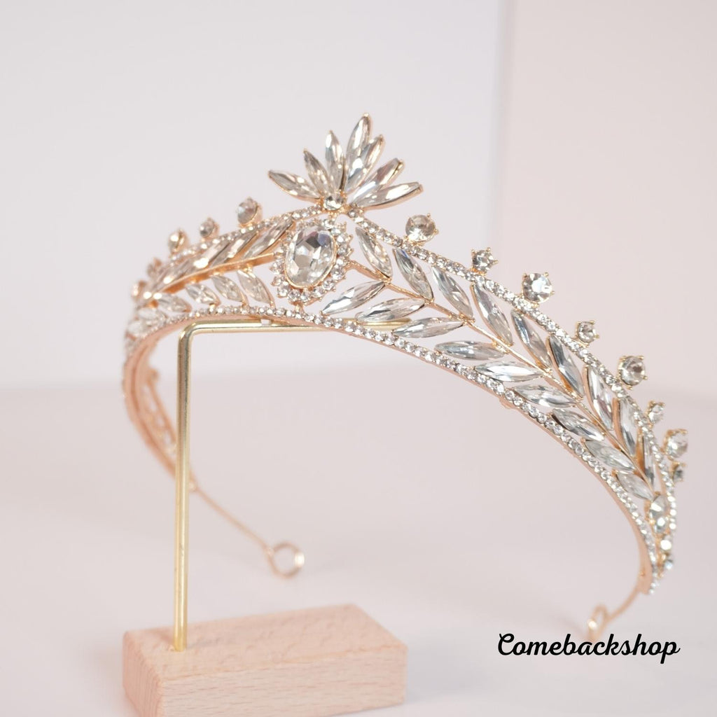 Crystal Tiaras Crowns Princess Queen Pageant Prom Rhinestone Veil,Prom dress,birthday gift,Bride headpiece