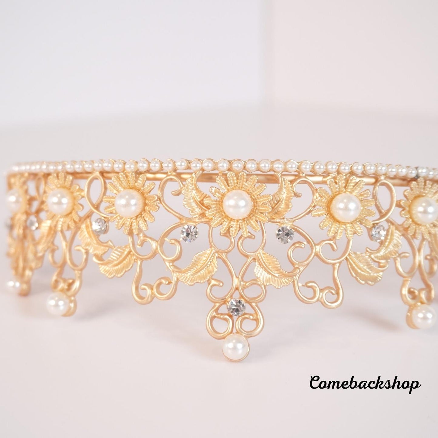 Baroque Queen Crown - Rhinestone Wedding Crowns and Tiaras for Women, Party Hair Accessories,Swarovski