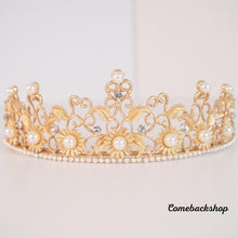 Load image into Gallery viewer, Baroque Queen Crown - Rhinestone Wedding Crowns and Tiaras for Women, Party Hair Accessories,Swarovski