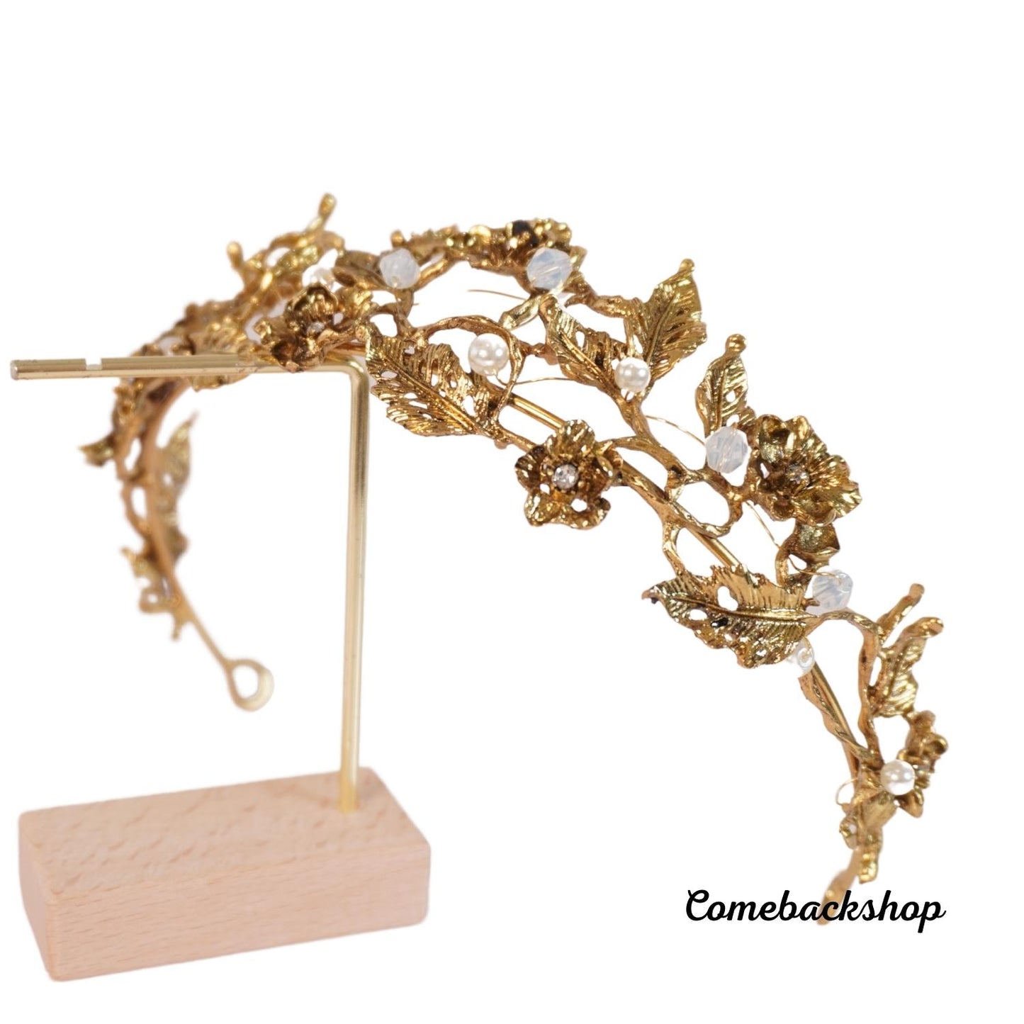 Wedding Tiara crown Crystal Clip Pearl Hairpin Rhinestone Bridal Hair Accessories,cosplay headband headpiece