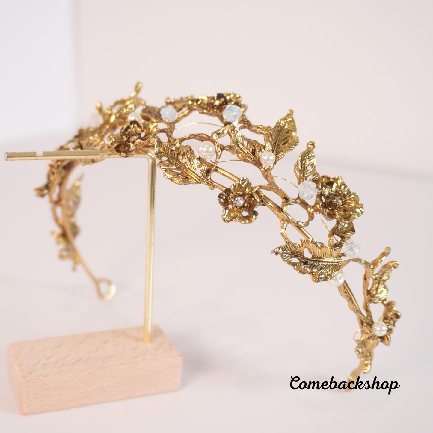 Wedding Tiara crown Crystal Clip Pearl Hairpin Rhinestone Bridal Hair Accessories,cosplay headband headpiece