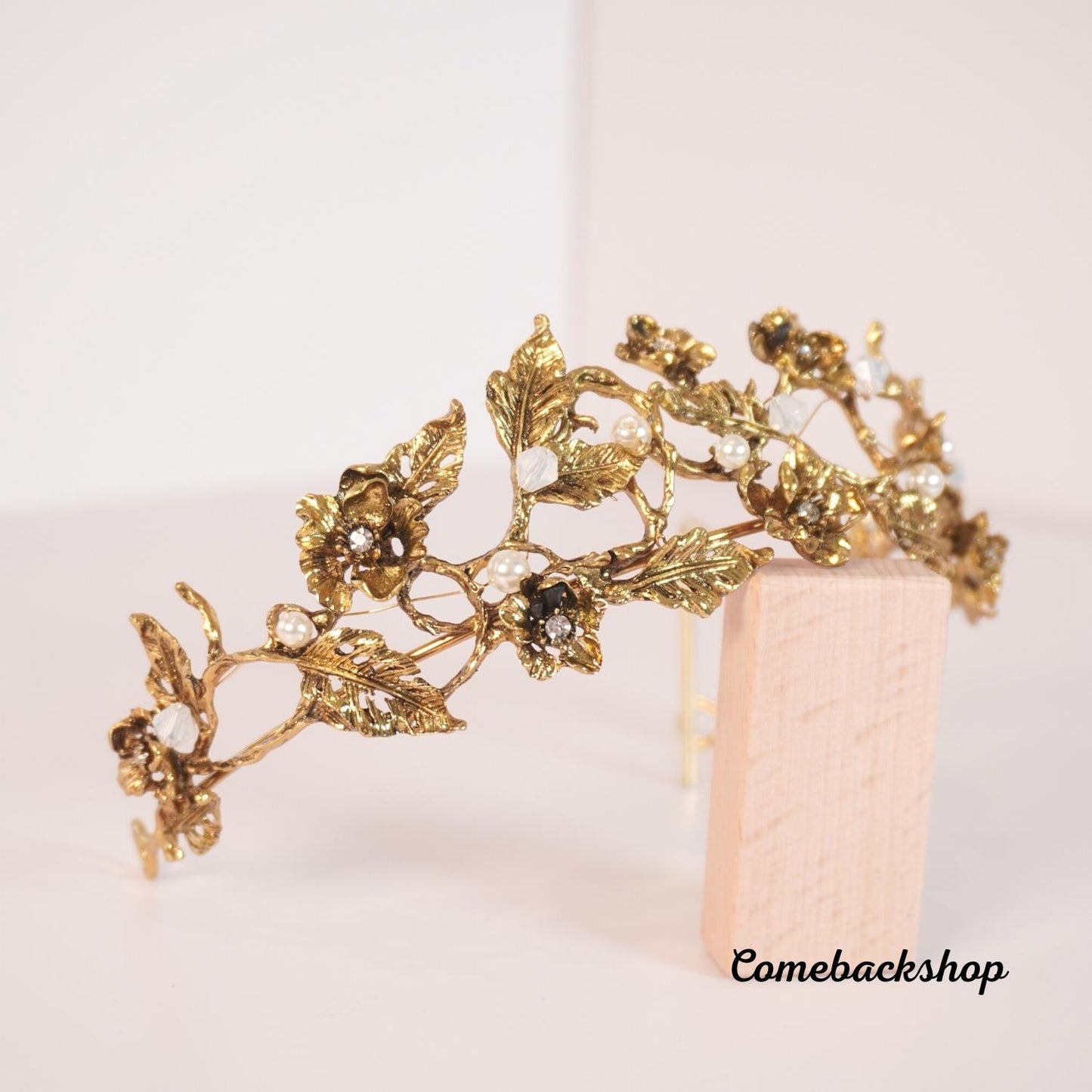 Wedding Tiara crown Crystal Clip Pearl Hairpin Rhinestone Bridal Hair Accessories,cosplay headband headpiece