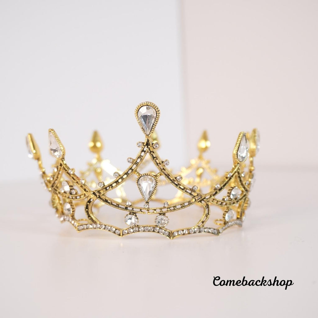 Black angels tiara mini crown queen king baroque wedding headpiece bridal shower tiara