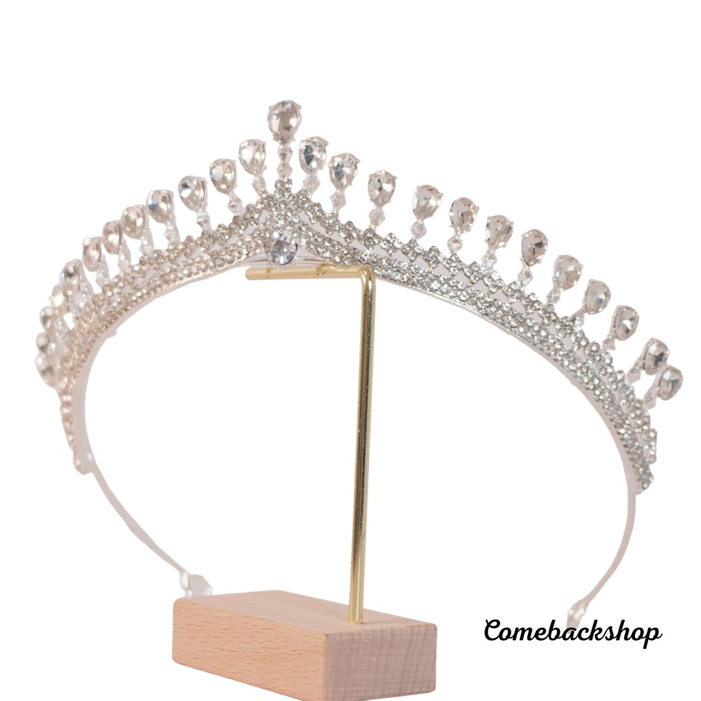 Wedding Crown Tiaras Marquise-Cut Zircon CZ Rhinestone Prom Crown,Swarovski