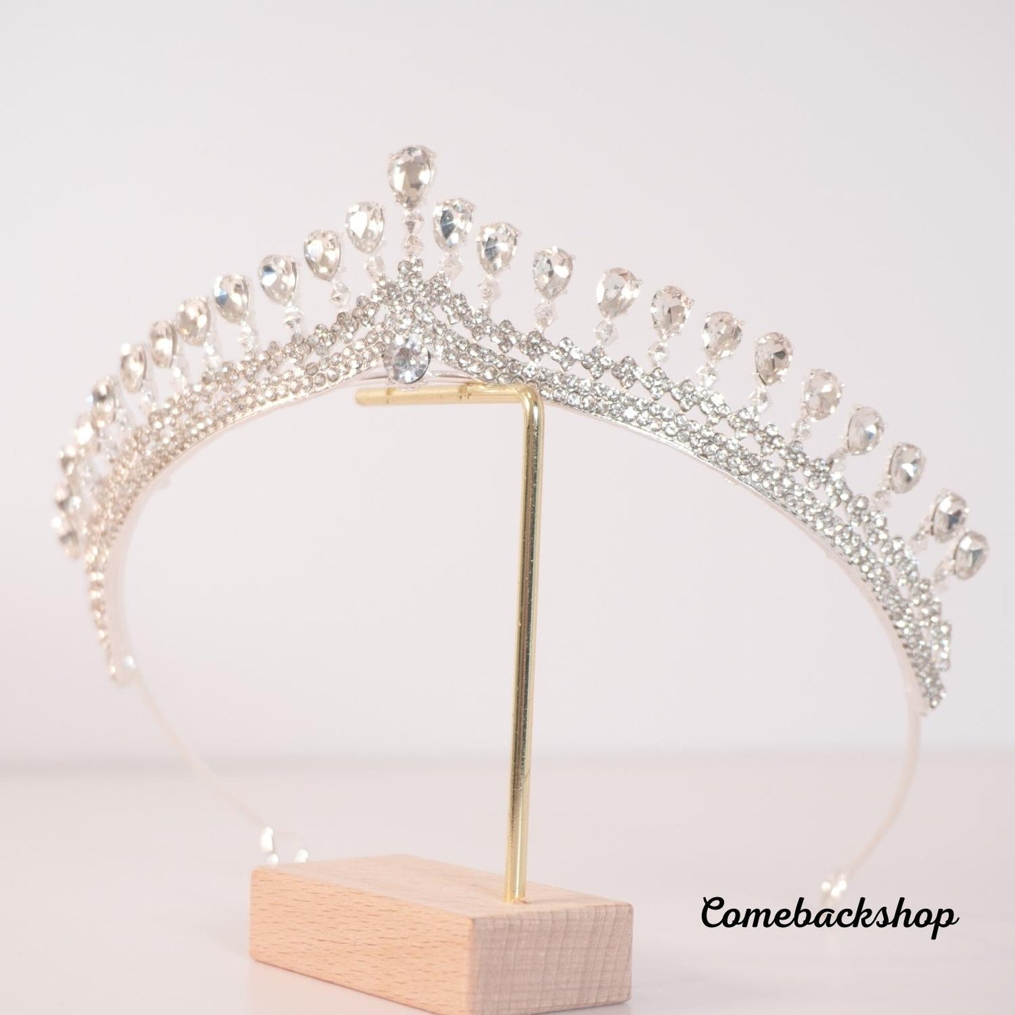 Wedding Crown Tiaras Marquise-Cut Zircon CZ Rhinestone Prom Crown,Swarovski