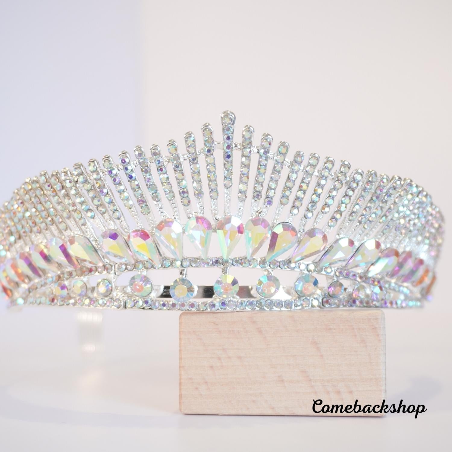 bride wedding hair jewelry crystal tiara bridal crown,Swarovski –  comebackshopp