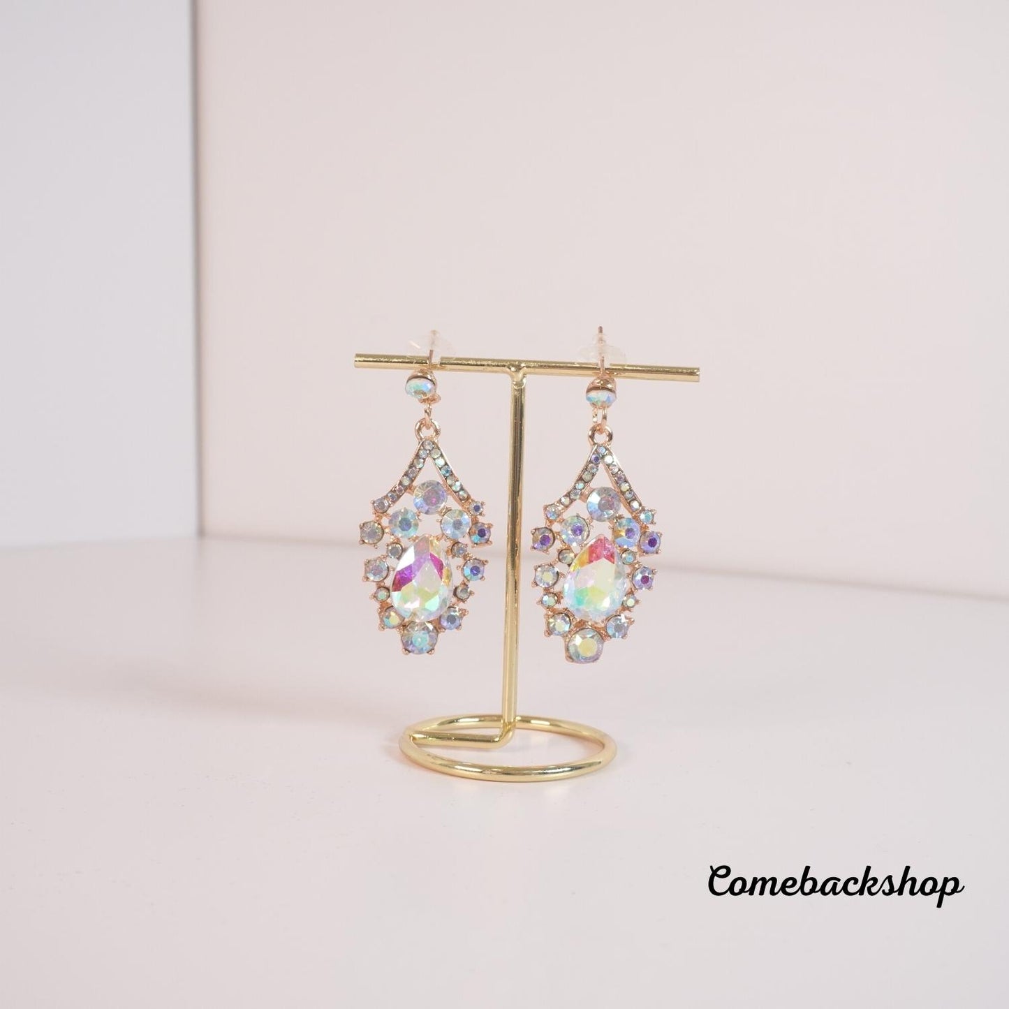 Bridal Jewelry Set for Wedding Simple Necklace Teardrop Dangle Earrings Bracelets Crystal Prom Bridal Bridesmaid Tennis Jewelry Set