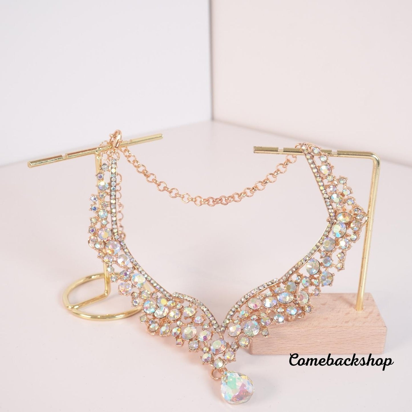 Bridal Jewelry Set for Wedding Simple Necklace Teardrop Dangle Earrings Bracelets Crystal Prom Bridal Bridesmaid Tennis Jewelry Set