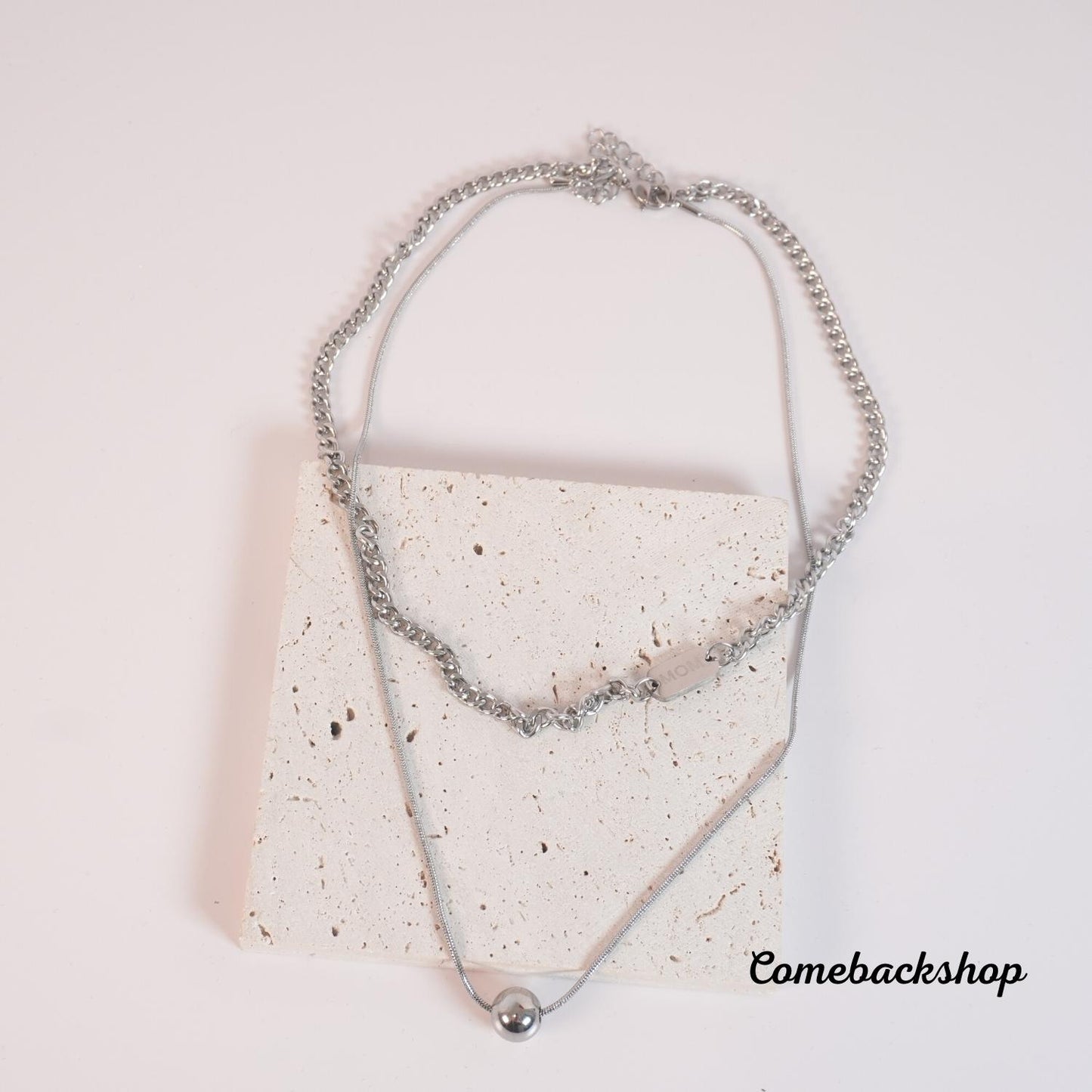 Mom Necklace Ladies Exquisite Double Layer Clavicle Chain Necklace Jewelry for Ladies Gift