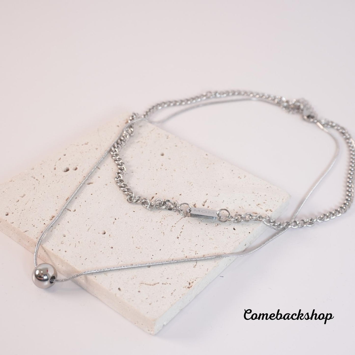 Mom Necklace Ladies Exquisite Double Layer Clavicle Chain Necklace Jewelry for Ladies Gift