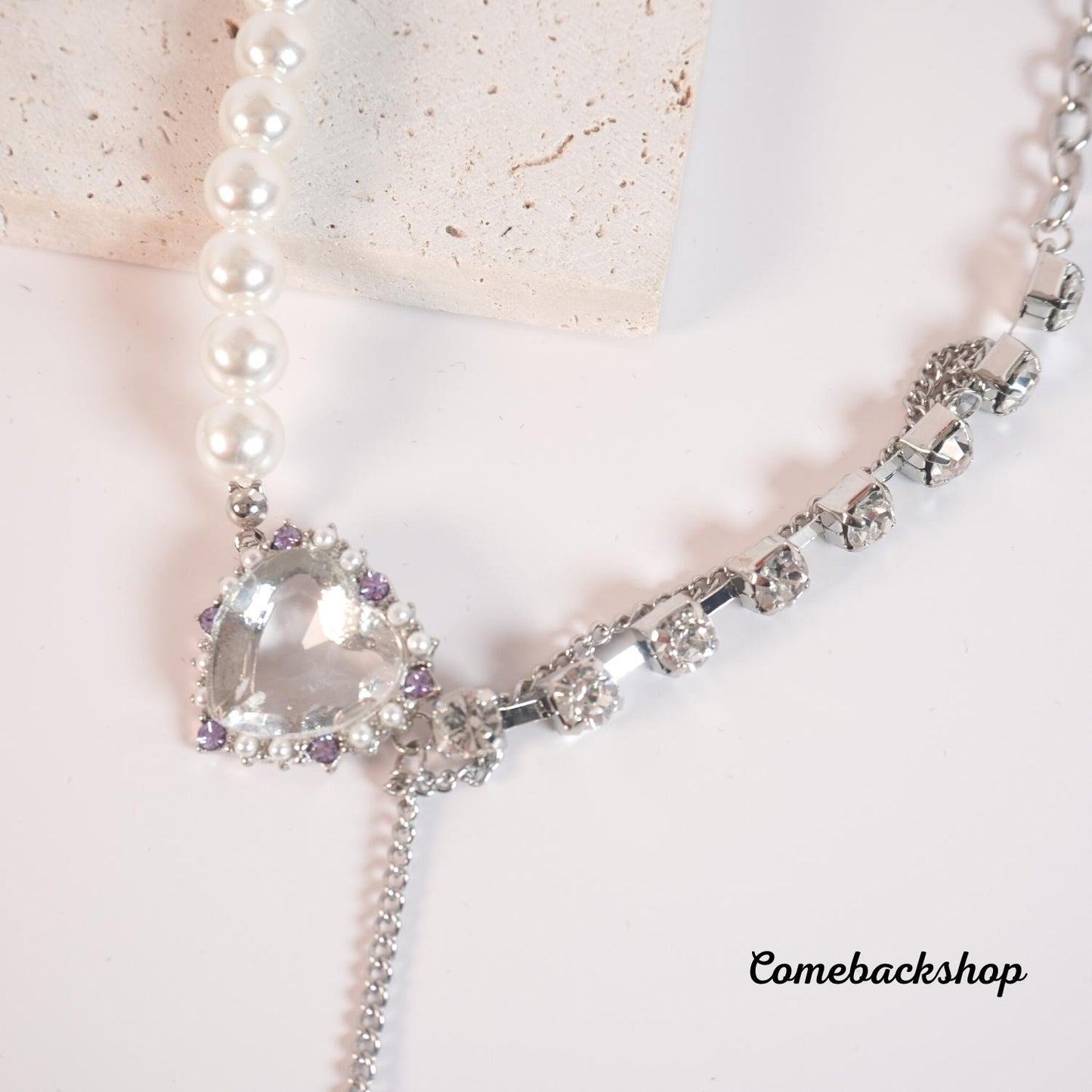 Heart necklace Necklace Ladies Exquisite Double Layer Clavicle Chain Necklace Jewelry for Ladies Gift