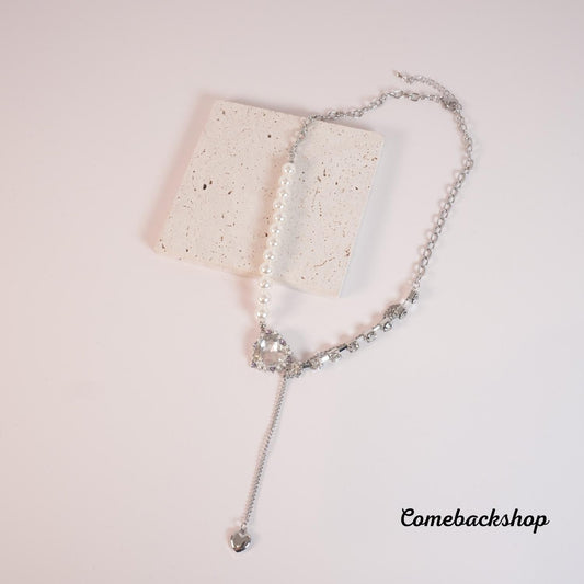 Heart necklace Necklace Ladies Exquisite Double Layer Clavicle Chain Necklace Jewelry for Ladies Gift