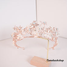 Load image into Gallery viewer, Wedding Tiaras and Crowns for Women Tiaras for Girls Birthday Party Hair Accessories Bride Headband Bride for Prom Christmas butterfly