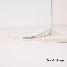 Load image into Gallery viewer, Silver tiara headband wedding accessories bridal tiara crown prom dress