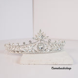 Silver Crystal Crowns and Tiaras Women Queen Crown Princess Hair Accessories Christmas Birthday Halloween Party Wedding Tiaras Valentines