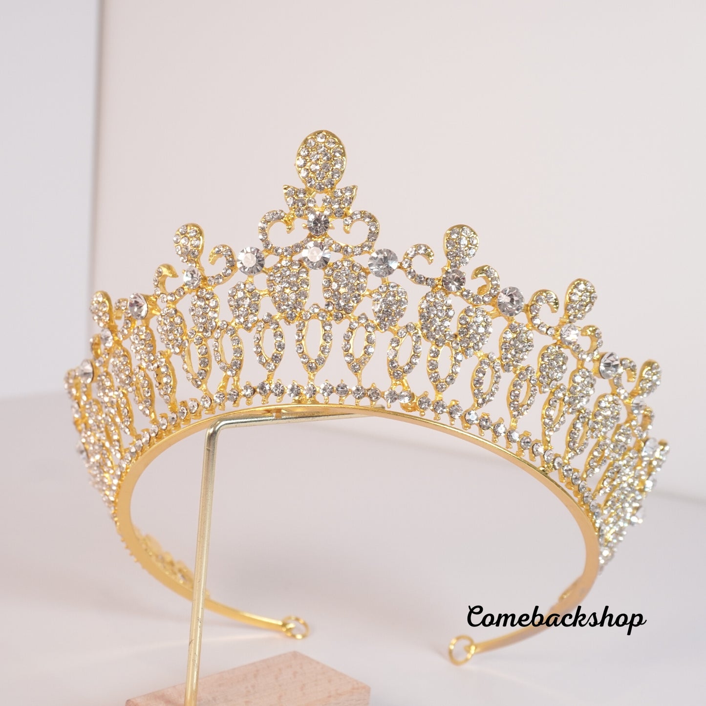 Gold Tiara and Crown for Women Birthday Headband for Girls Crystal Queen Crown Hair Accessories for Bride Party Bridesmaids