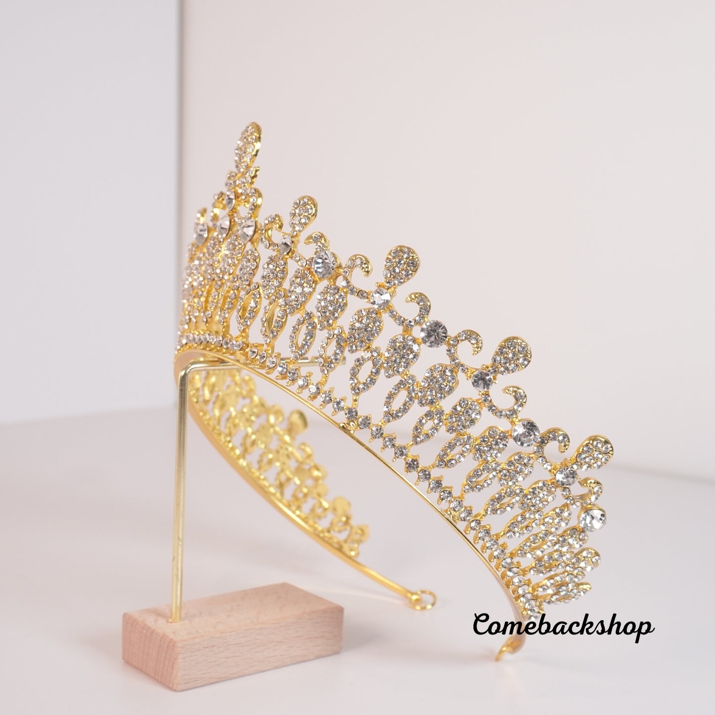 Gold Tiara and Crown for Women Birthday Headband for Girls Crystal Queen Crown Hair Accessories for Bride Party Bridesmaids