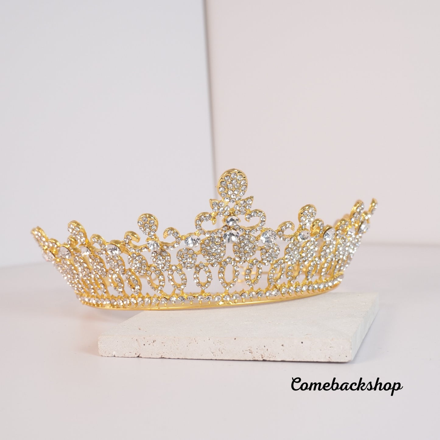 Gold Tiara and Crown for Women Birthday Headband for Girls Crystal Queen Crown Hair Accessories for Bride Party Bridesmaids