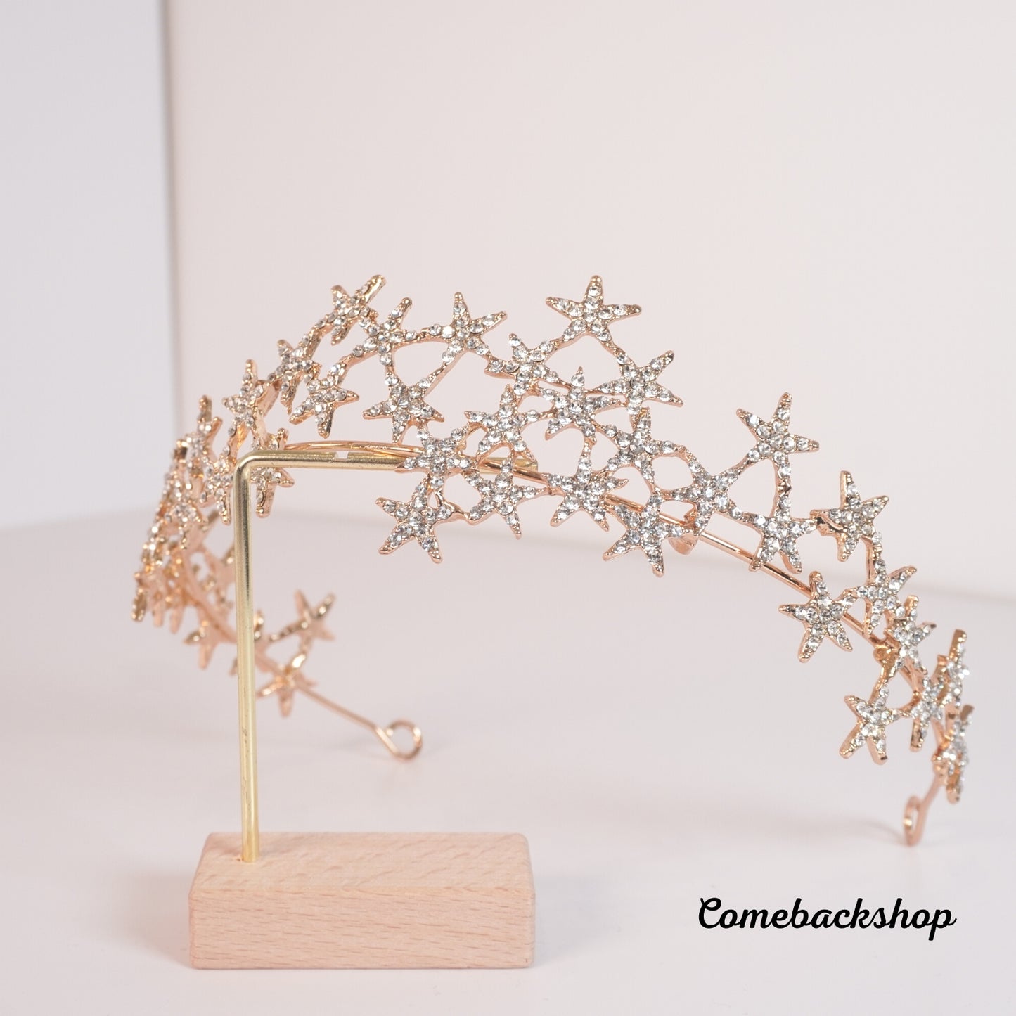 Gold Crown for Women Baroque Queen Crown and Tiara for Girls Crystal Headband Mermaid Crown Princess Hair Accessories for Bride