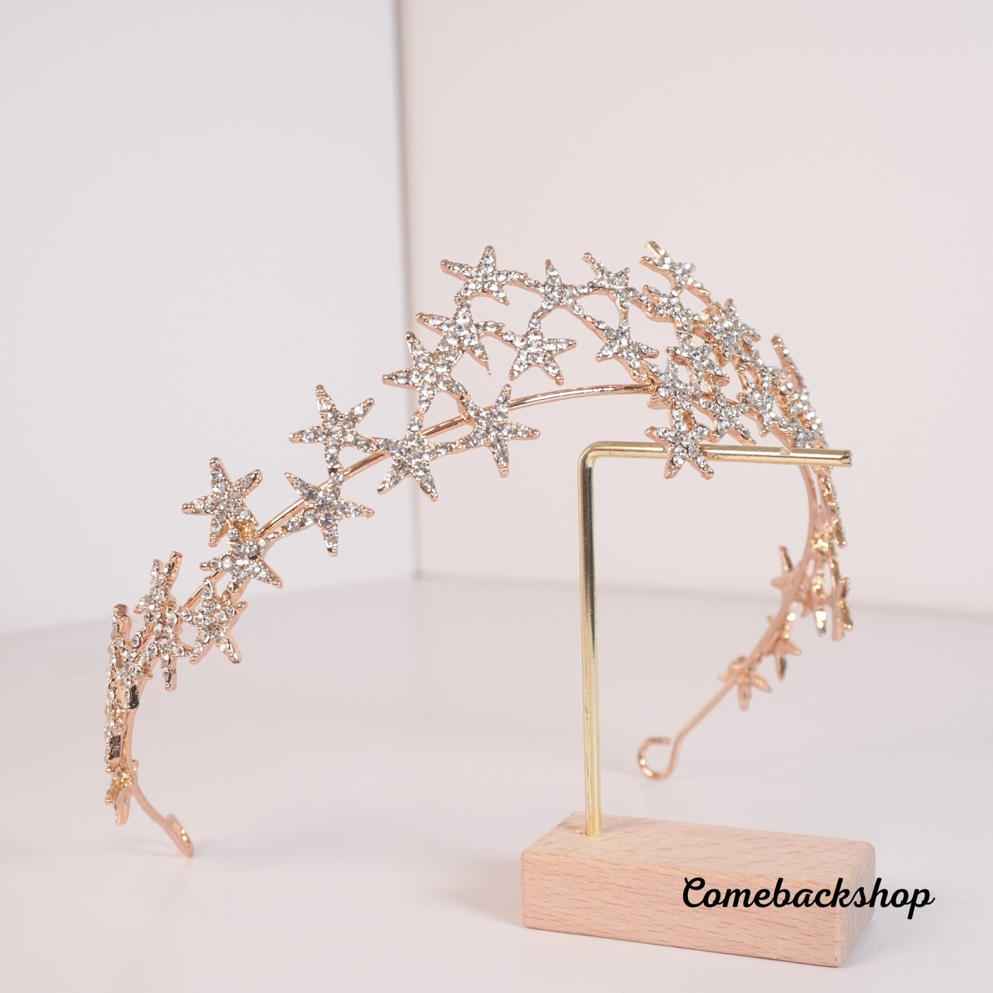 Gold Crown for Women Baroque Queen Crown and Tiara for Girls Crystal Headband Mermaid Crown Princess Hair Accessories for Bride