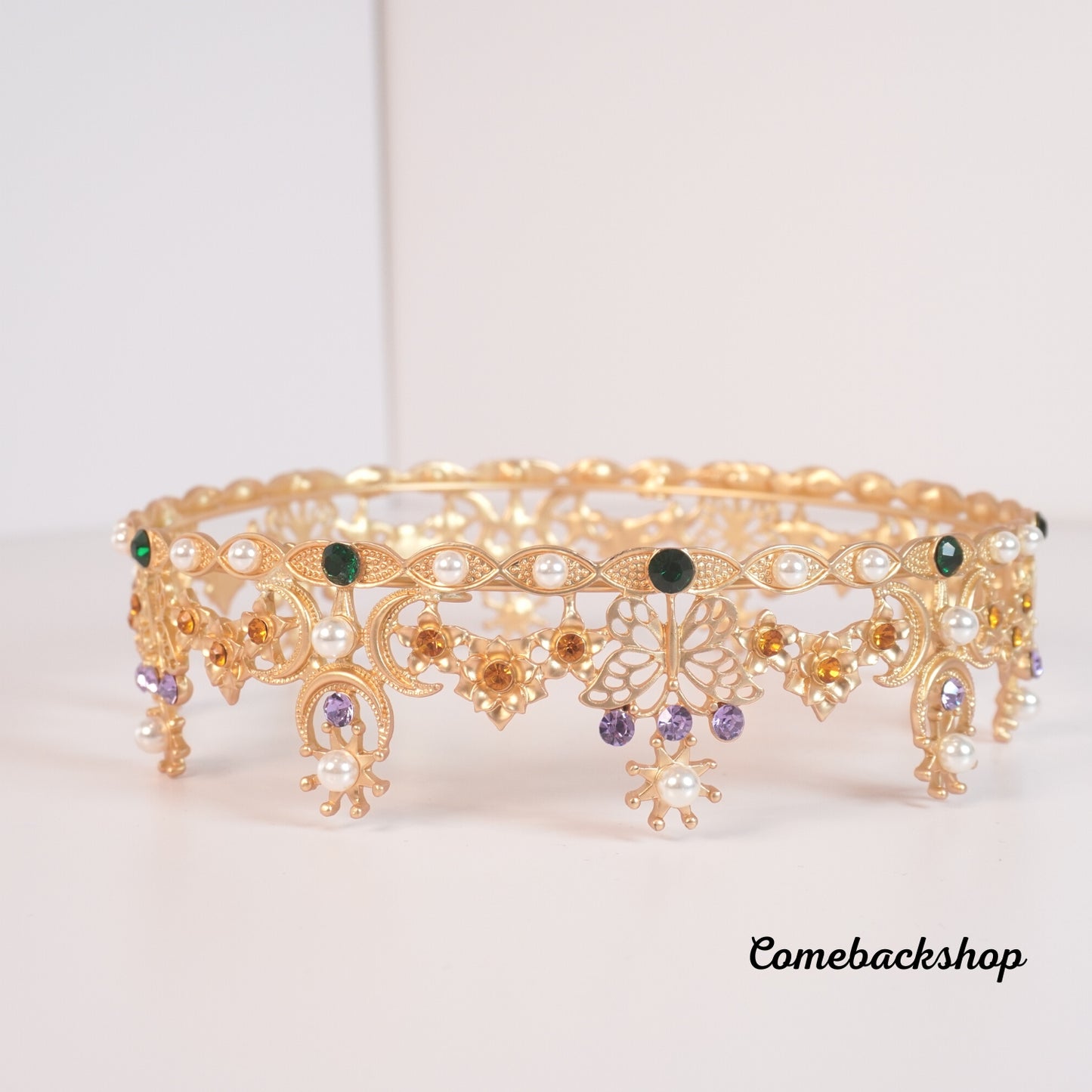 Crystal Bridal Tiaras Crown Rhinestone Pageant Diadem Veil Tiara Headbands