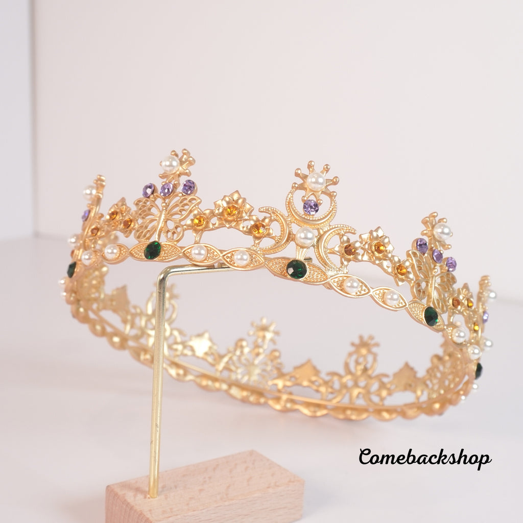 Crystal Bridal Tiaras Crown Rhinestone Pageant Diadem Veil Tiara Headbands