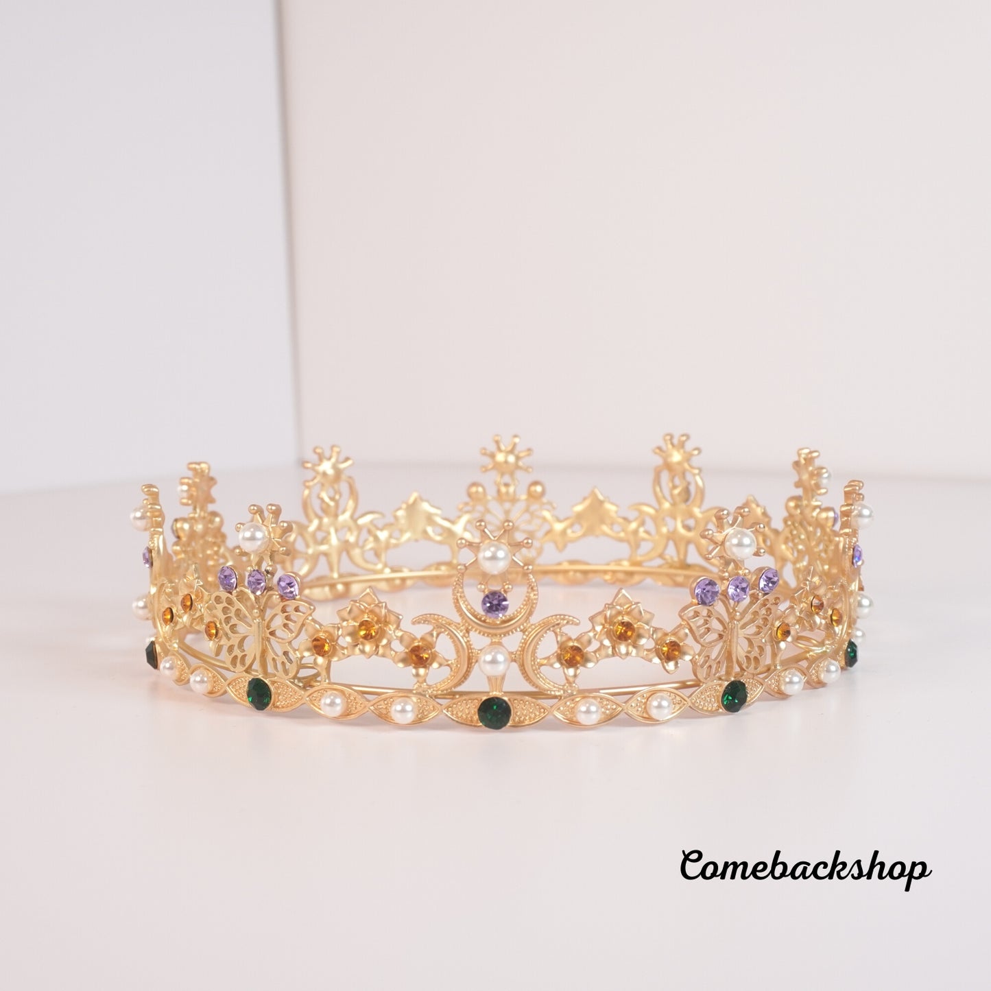 Crystal Bridal Tiaras Crown Rhinestone Pageant Diadem Veil Tiara Headbands